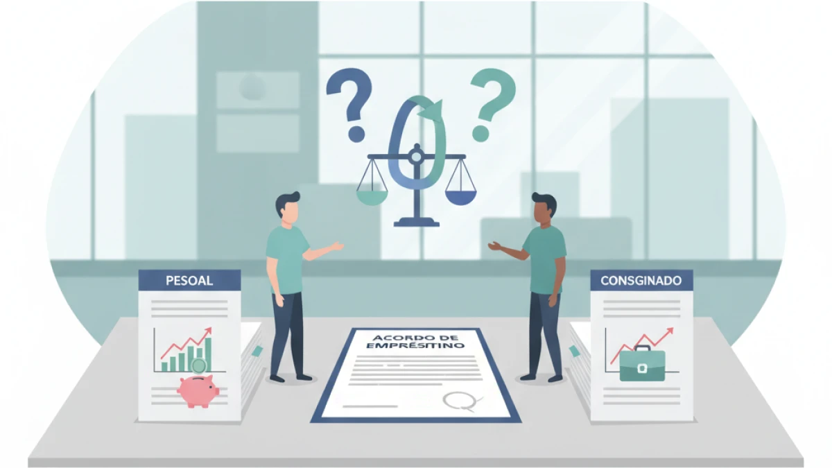 Empréstimo consignado ou pessoal: qual opção oferece as melhores taxas?