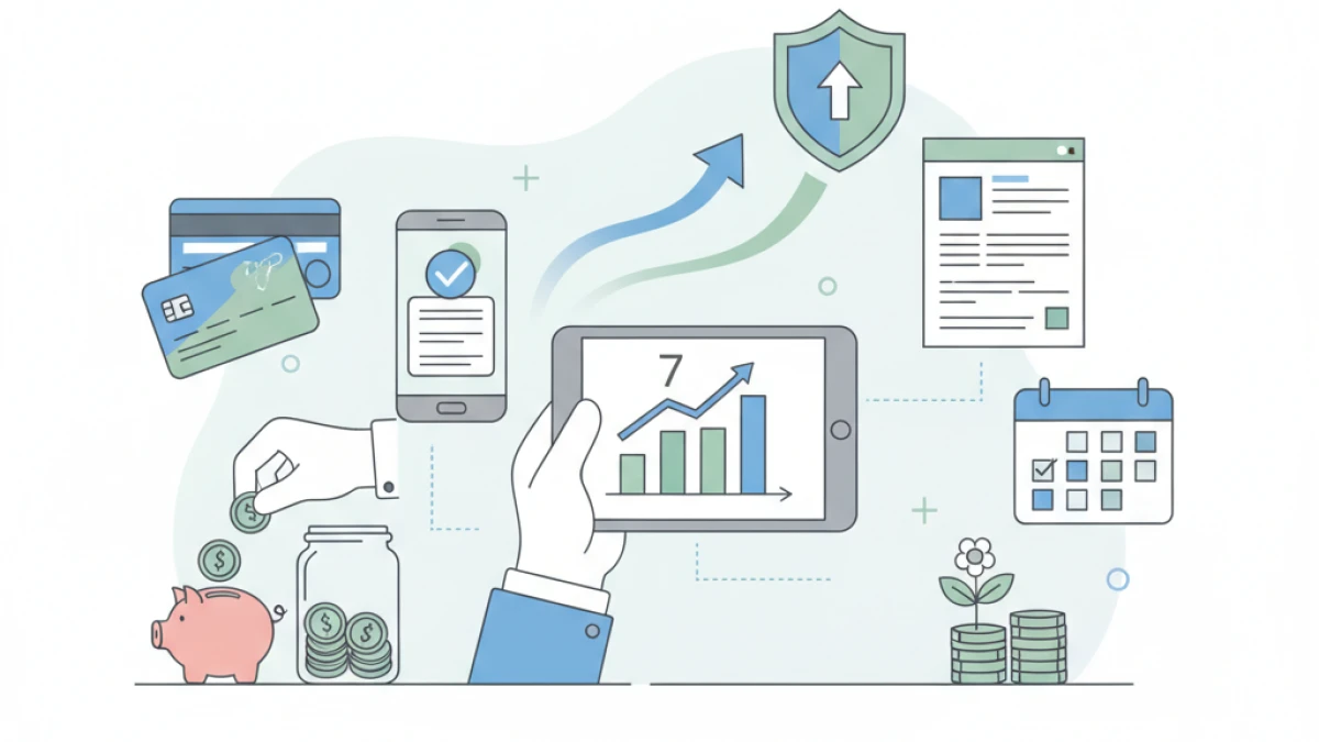 7 passos para organizar suas finanças e aumentar o score de crédito