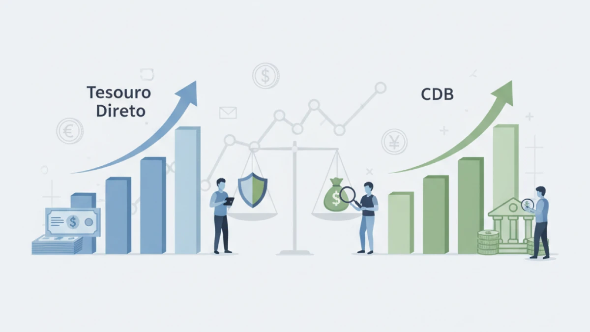 Tesouro Direto ou CDB: onde investir para melhores retornos e segurança