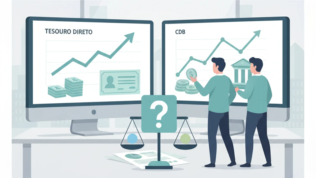 Tesouro Direto ou CDB: qual investimento combina com seu perfil financeiro?