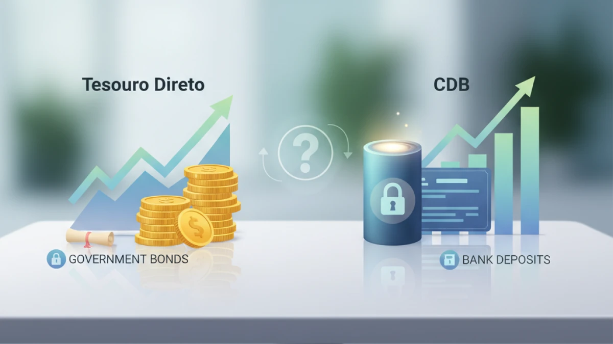 Tesouro Direto ou CDB: onde aplicar para maior rentabilidade e segurança?
