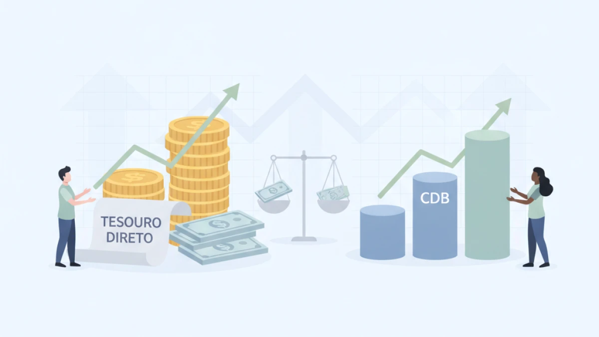 Tesouro Direto ou CDB: qual investimento oferece melhor rentabilidade segura?