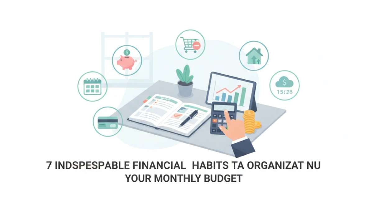 7 hábitos financeiros indispensáveis para organizar seu orçamento mensal