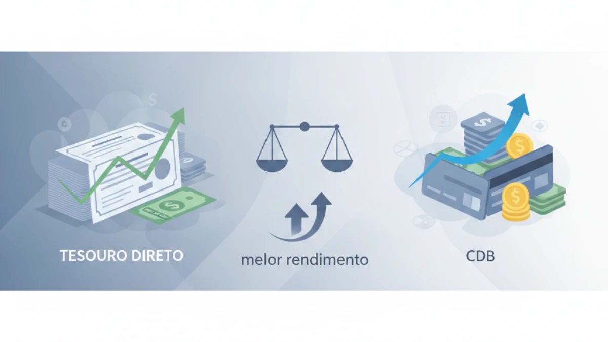 Tesouro Direto ou CDB: qual oferece melhor rendimento para seu investimento?