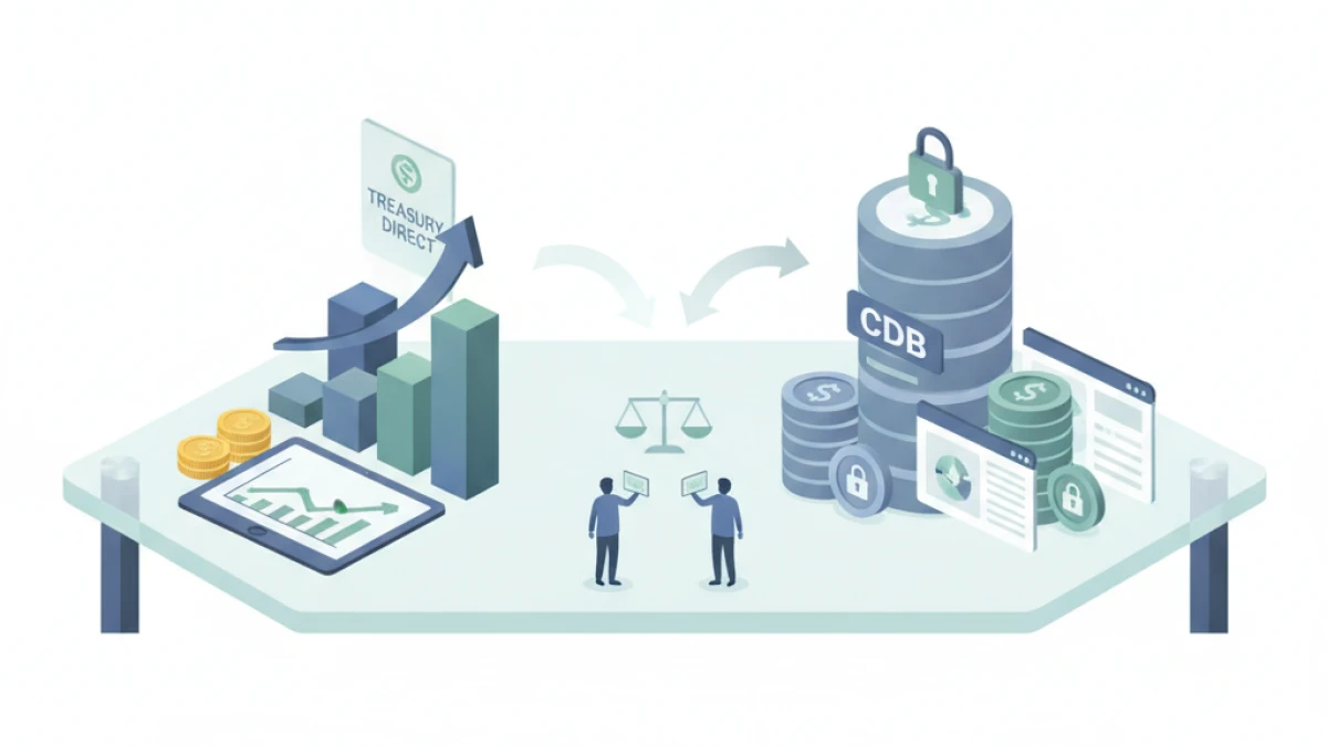 Tesouro Direto ou CDB: qual investimento oferece melhor retorno e segurança?